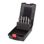 Milwaukee Accessories,5-tlg. Kassette,HM-Fräser-Set für Geradschleifer 6 mm Schaft u. 12