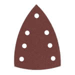 Milwaukee Accessories,K80, 7-Loch,Schleifblätter für Deltaschleifer 100 x 147 mm