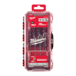 Milwaukee Accessories,8-tlg. Set in PACKOUT kompatibler Kassette,HSS-G RED COBALT Metallbohrer HSS-G Co
