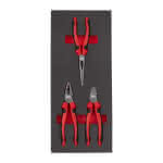 Milwaukee Handwerkzeuge,3-teilige Einlage für Werkstattwagen 78 cm,Zangen Einlage