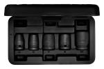Kraftschrauber-Satz 1/2" 5-tlg 6-kant 10-24 mm,Gedore BLAU