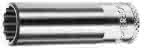 Steckschlüsseleinsatz 1/4", lang UD-Profil 9/32",Gedore BLAU
