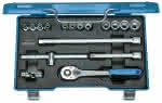 Steckschlüssel-Satz 3/8" 17-tlg UD-Profil 6-19 mm,Gedore BLAU