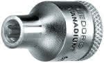 Steckschlüsseleinsatz 3/8" Außen-TX E5,Gedore BLAU