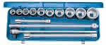 Steckschlüssel-Satz 3/4" 14-tlg 6-kant 22-50 mm,Gedore BLAU