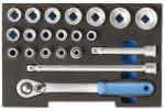 Steckschlüssel-Satz 1/2" in 1/2 L-BOXX 136 Modul,Gedore BLAU