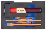 Meißel-Sortiment in 1/2 L-BOXX 136 Modul,Gedore BLAU