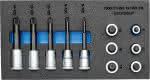 Satz Schraubendrehereinsätze 1/2" in CT-Modul,Gedore BLAU