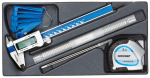 Mess-Sortiment in ES-Modul,Gedore BLAU