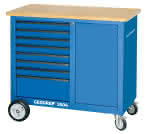 Rollwerkbank mit 8 Schubladen,Gedore BLAU