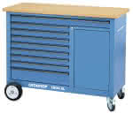Rollwerkbank 1,25 m breit,Gedore BLAU