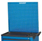 Rückwandtafel leer 715x765x30 mm,Gedore BLAU