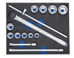 Steckschlüssel-Sortiment 3/4" in CT-Modul 14tlg,Gedore BLAU