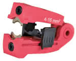 Modul-Einsatz mit Rundmesser ROT,Gedore BLAU