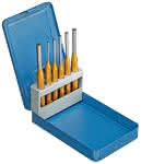 Splinttreiber-Satz 6-tlg in Metallklappkassette,Gedore BLAU