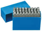 Schlagbuchstaben,Gedore BLAU