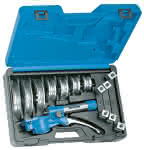 Handrohrbieger-Satz, hydraulisch,Gedore BLAU