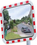 Verkehrsspiegel Acryl,eckig B1000xH800 mm,für Außen