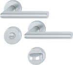 HOPPE Drückergarnitur,1400/42KB/42KBS Rosette,rund WC/S 8(5) F1 TS37-47