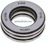 Axial Rillenkugellager, DIN,711, 15x28x9mm, ebene Auflage