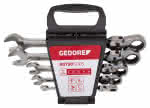Gelenk-Ratschenschl.-Stz.,5tlg. 8-19mm GedoreRED