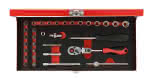 Steckschl.-Grt. 1/4",33tlg. GedoreRed