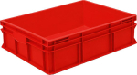 Eurobehälter rot 90 l,BxTxH 800x600x220 mm,rot - RAKO-Behälter