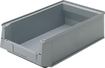 Sichtlagerkasten Gr. 2H,BxTxH 310x500x145 mm,grau - SILAFIX Material PP