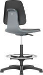 Bimos Arbeitsstuhl,Labsit3,Skintec anthrazit,Sitzhöhe 520-770 mm