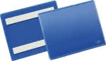 Etikettentasche,B148xH105 mm A6 quer,blau, selbstklebend - VE 50 Stück