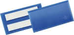 Etikettentasche,B100xH38 mm,blau, selbstklebend - VE 50 Stück