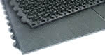 Arbeitsplatzmatte,YOGA SOLID Basic schwarz,B90xT90 cm