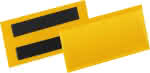 Etikettentasche,B100xH38 mm,gelb, magnetisch - VE 50 Stück