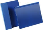 Kennzeichnungstasche,B210xH148 mm A5 quer,blau, mit Falz - VE 50 Stück