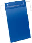 Dokumententasche,B210xH297 mm A4 hoch,blau mit Drahtbügel - VE 50 Stück