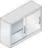 C+P Schiebetürenschrank,Acurado B1200xT400xH1025-,mm RAL7035 Art.-Nr.