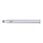 Milwaukee Accessories,12 x 270 mm / 1/2" G,Diamant-Nassbohrkrone WCHP-TK