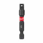 Milwaukee Accessories,1/4" Sechskant auf 1/4" Vierkant,Steckschlüsseleinsatz SHOCKWAVE 50 mm