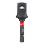 Milwaukee Accessories,1/4" Sechskant auf 1/2" Vierkant,Steckschlüsseleinsatz SHOCKWAVE 50 mm