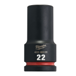 Milwaukee Accessories,22 x 90 mm,SHOCKWAVE Schlagnuss 3/4" lang