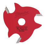 Milwaukee Accessories,4 mm,Scheibenfräser für 8 mm Schaft