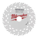 Milwaukee Accessories,190/30 mm Z24 Wechselzahn 1,8 mm Blattstärke,Kreissägeblatt Holz für Handkreissägen