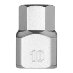 Milwaukee Handwerkzeuge,10 mm,Innensechskant Bit-Steckschlüsseleinsatz metrisch