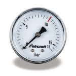 Aircraft Ø 50mm, G1/4" seitlich, 10 bar Manometer