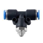 Aircraft M5 AG x 4 mm, T-Stück, 15 bar,Push-in-Stecker