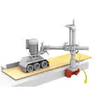 Holzkraft für VSA 2033/2038/2048/4 V/4 V DC,Wegklappvorrichtung