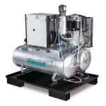 Aircraft AIRPROFI DUO 853/2x100/10 KK Stationärer,Kolbenkompressor mit 2x 100,Liter-Druckluftbehältern, Kältetrockner, Feinfilte