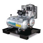 Aircraft AIRPROFI DUO 703/2x75/13 Stationärer,Kolbenkompressor
