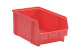 HÜNERSDORFF Sichtbox PS,Gr. 4 L336xB205xH154mm,rot