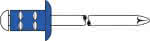GESIPA Blindniete,PolyGrip Flachrundkopf,4,8x15mm Stahl/Stahl